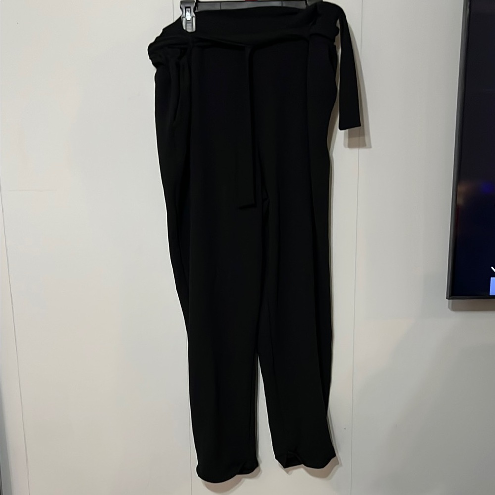 Maurices Black Trousers with Drawstring Waist